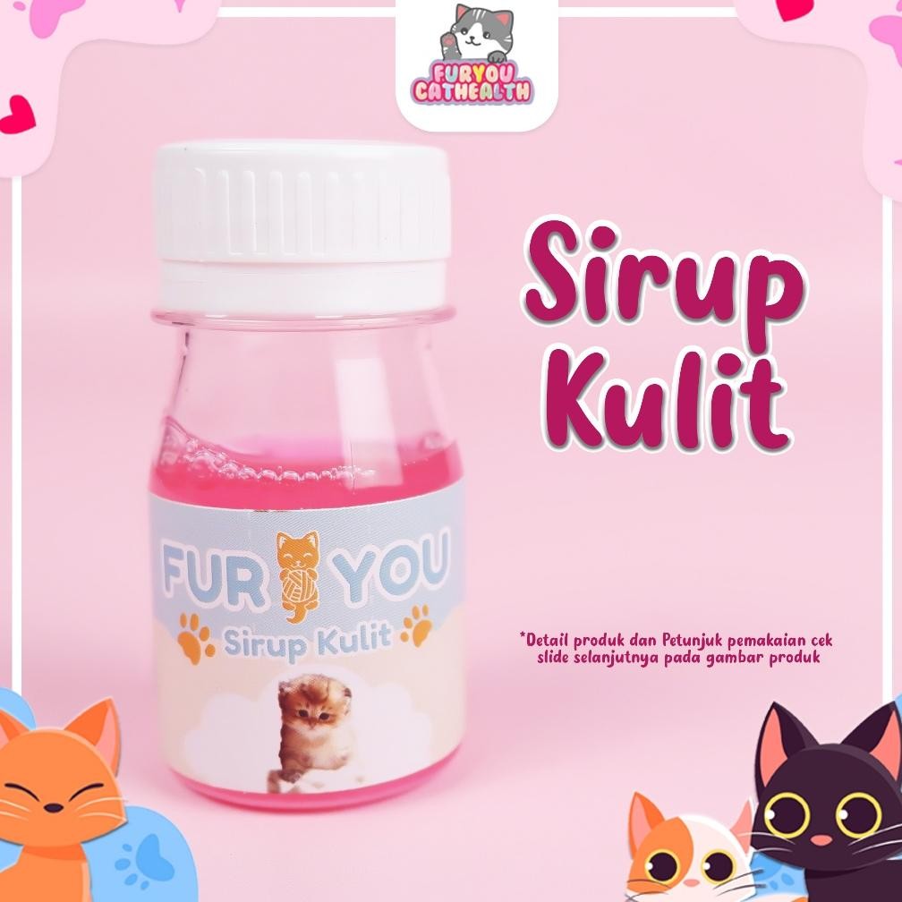FURYOU SIRUP KULIT OBAT KUCING  ANTI INFEKSI DAN REGENERASI OBAT  KULIT KUCING ANABUL JAMUR ABSES BO