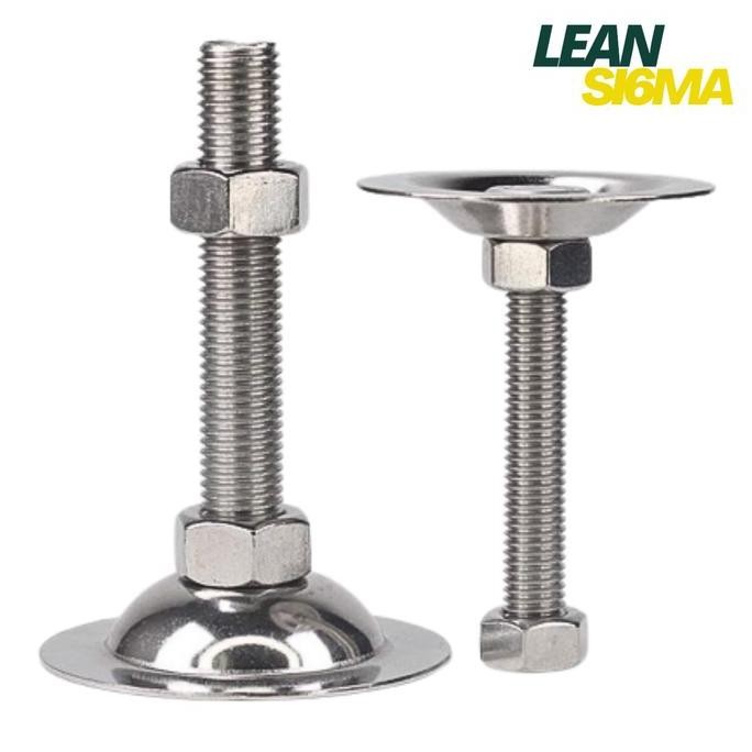 Promo Adjuster Foot 53Mm Kaki Meja Conveyor Stainless Steel Cod