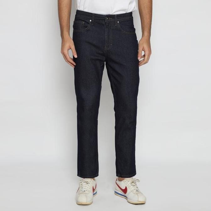 LARUSSO - Celana Panjang Jeans Denim Pria - Dark Blue