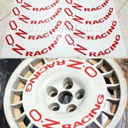 stiker velg mobil OZ Racing untuk OZ Rally (piring)