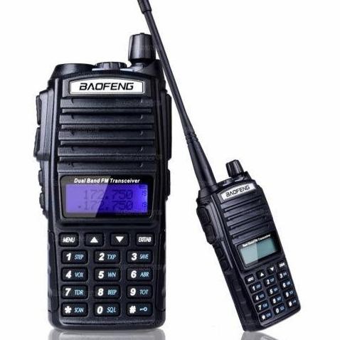 KYOKOTSU- HT 2 Pcs Sepasang Handy Talkie UV 82 Dual Band UHF VHF Power 5 Watt