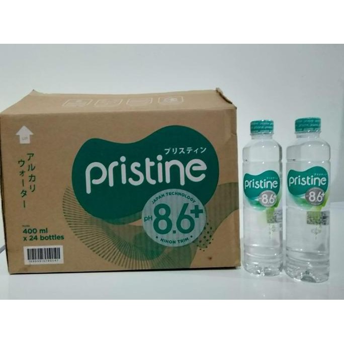 Air Minum Pristine 8.6+ 400ml 1 dus = 24 botol HAR