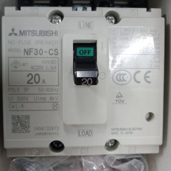 mccb/nfb Mitsubishi NF30-CS 20 Amper