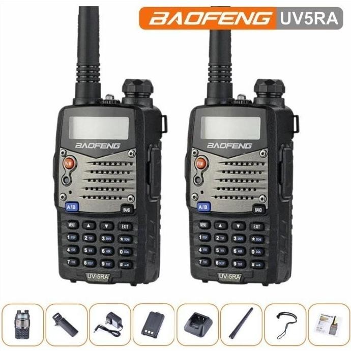 KYOKOTSU- Paket 2 Unit HT BF UV5RA Handy Talky Original Dualband Dual Frekuensi