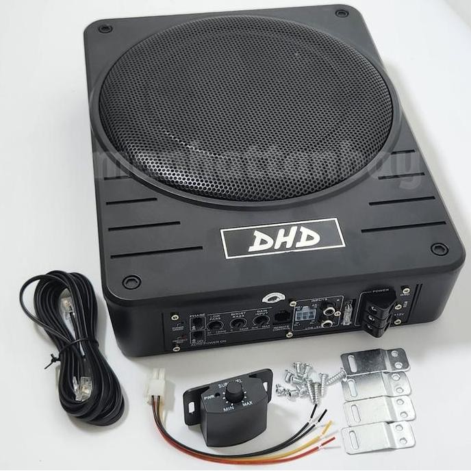 Promo Basstube Mobil Slim Subwoofer Kolong Merk DHD 8 dan 10 inch Aktif Diskon