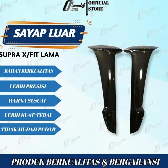 Sayap Body Depan Sayap Luar Sayap Dalem Supra x 100 Supra Fit lama Hitam 2000-2005 Motor
