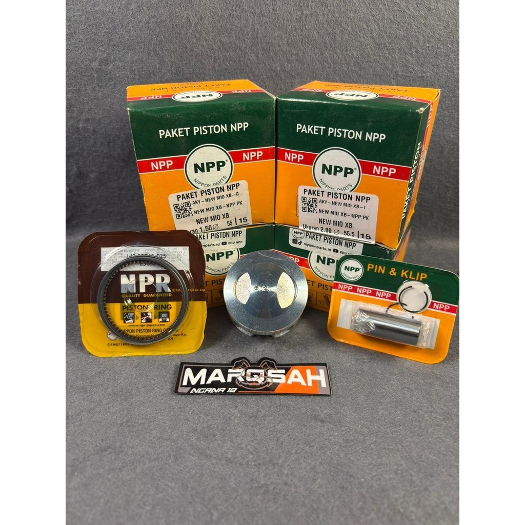 PISTON KIT SEHER SEKER MIO NEW XB MIO 5TL UKURAN 53 54 55 55.5 NPP MarQsah