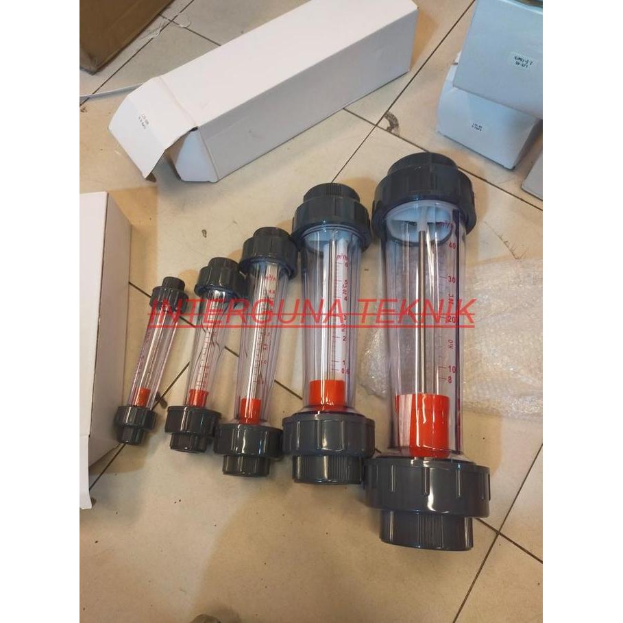 KAORU- Rotameter Flowmeter LZS-15D Ukuran 1/2" / Flowmeter Rotameter tabung plastik 1/2"