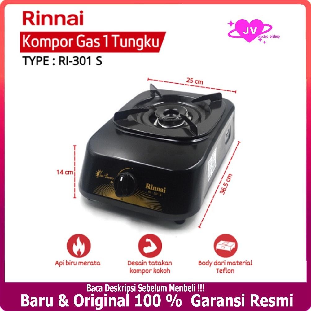 Kompor Gas Rinnai RI301S / Kompor Rinnai 1 Tungku / Kompor Gas Rinnai ri-301s ( Sun Burner ) Hemat G