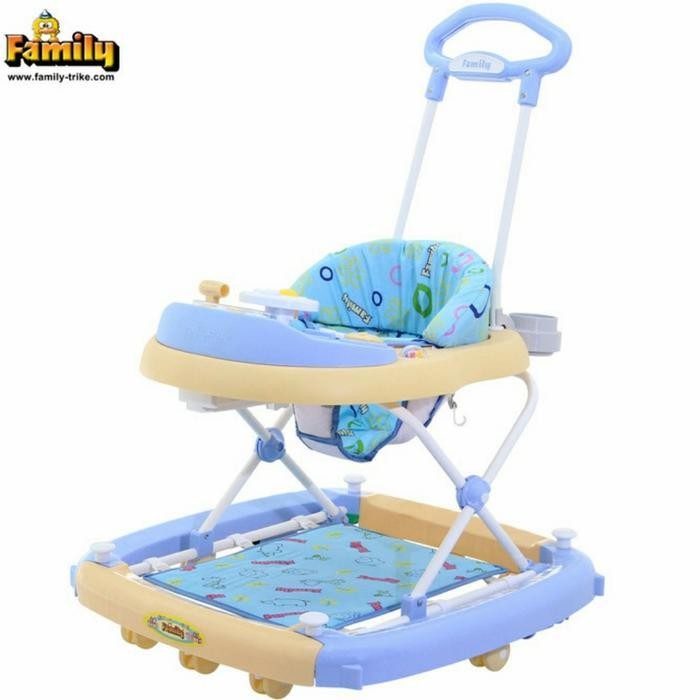 Baby Walker Family 2121 roda belajar jalan bayi pink dan biru