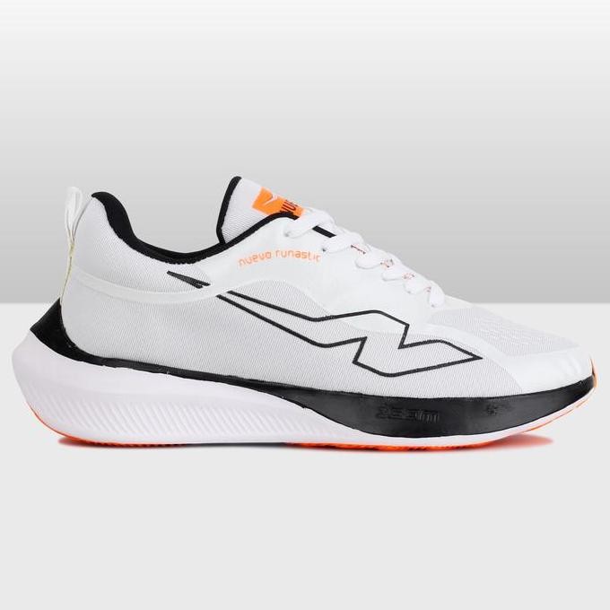 Nuevo - Sepatu Lari Pria Wanita Runastic Putih Hitam Sneakers Olahraga Running