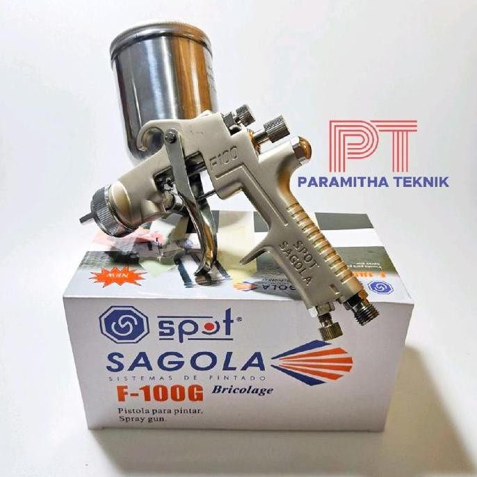 Promo Paket Spraygun F75G Spray Gun F100G Tabung Atas 400Ml F 75 F 100 Tabung Atas Sagola Spot Cod