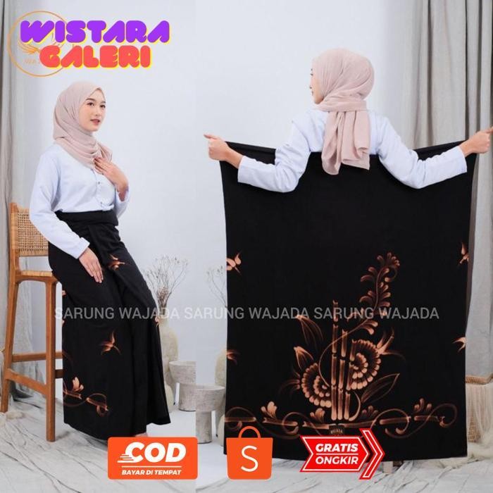 ul-64 vf-52 Sarung lukis wanita sarung santung lukis mbak santri sarung gloyor lukis pekalongan Berk