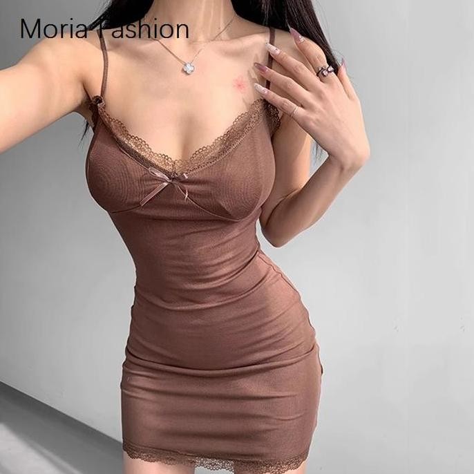 Promo Moria QZ141 Dresses Bodycon V-Neck Mini Seksi Slimbody Atasan Slimming Korset Baju Pelangsing 