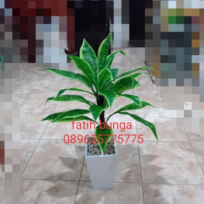 DF386>> pohon lidah mertua artificial bunga plastik