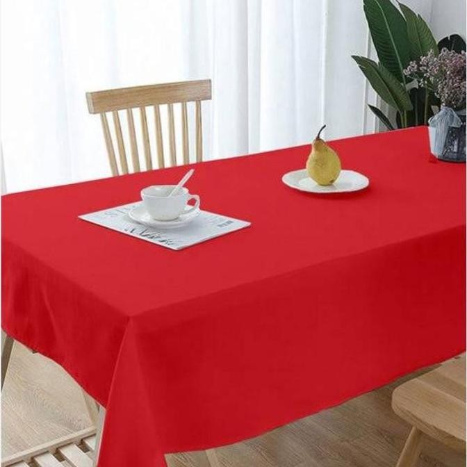 DF70>> Taplak meja kain polos taplak meja aneka ukuran meja 100cm x 120cm