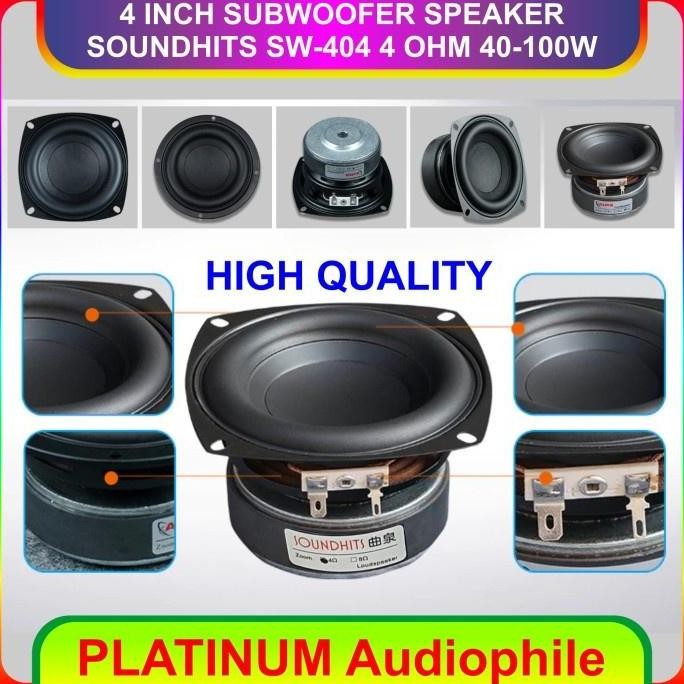 Speaker Subwoofer 4 Inch 100w Hifi Woofer Low Bass Speaker