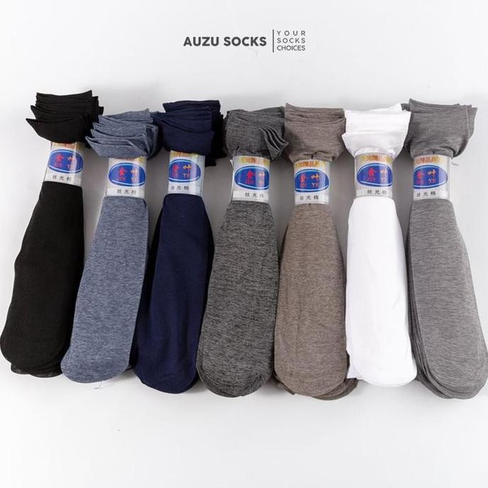 Isi 10 Stocking Pria Kaos Kaki Setengah Betis