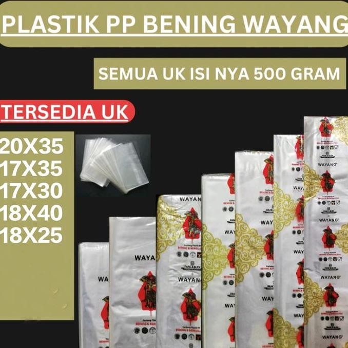 Plastik Pp Bening Uk 18X40, Kantong Plastik Loundry