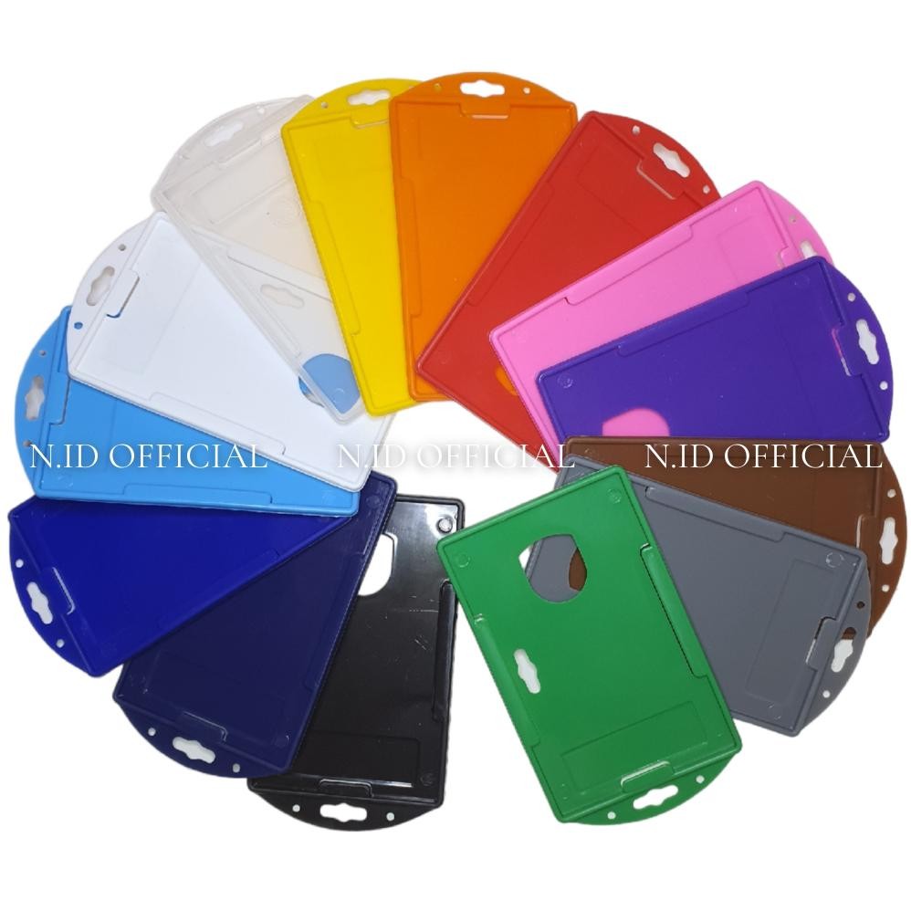 Terbaik ID Card Casing / Case / Holder / Frame / Dompet Tempat Name Tag Plastik Satu Sisi Kartu E-to