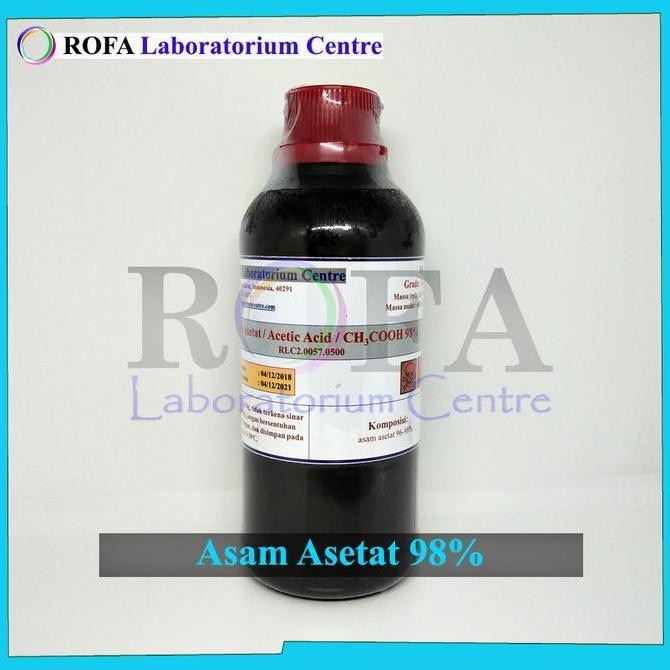 A. Asetat Glasial / CH3COOH Teknis 98% 500 mL