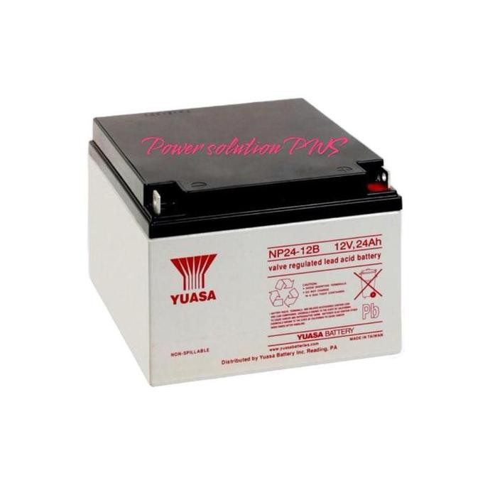 Aki Battery Kering Yuasa NP24-12B 12V 24Ah, Yuasa Battery 12V 24Ah Murah
