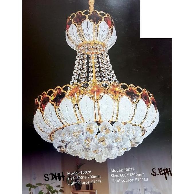 LAMPU GANTUNG KRISTAL 10029 / LAMPU HIAS / LAMPU VOID TANGGA Murah