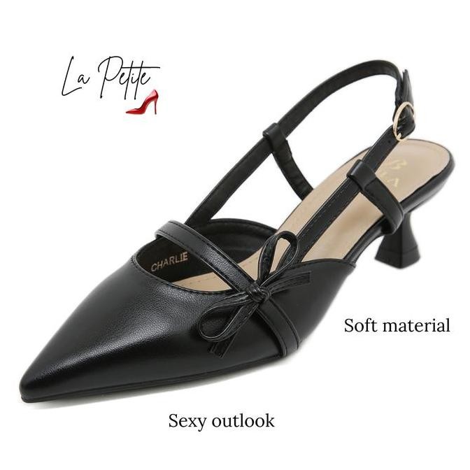 Bozka Sepatu Sandal New Arrival Charlie Black Heels