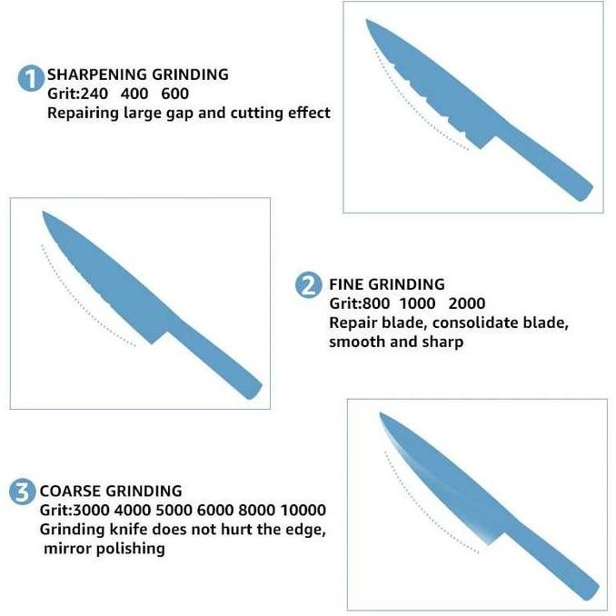 Batu Pengasah Asah Asahan Pisau Diamond Sharpening Batu Asahan Pisau