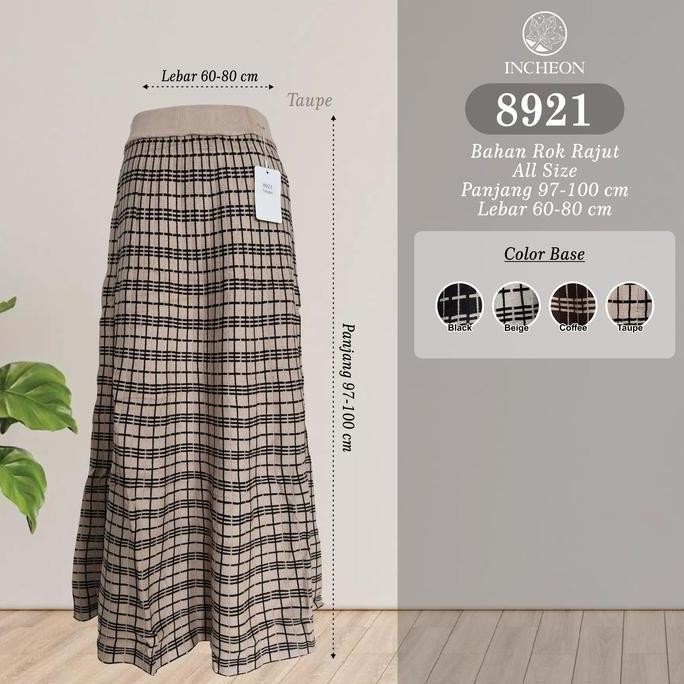 Rok Rajut Motif Panjang Import Tebal Dan Halus Wanita - 8921