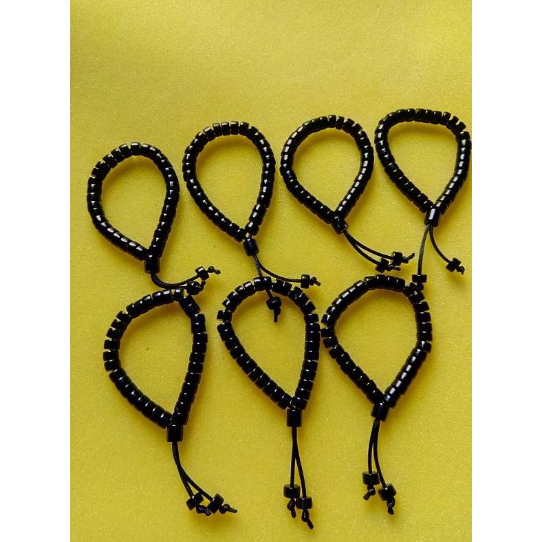 Gelang Tasbih 33 Black Jade Aceh 100% Original
