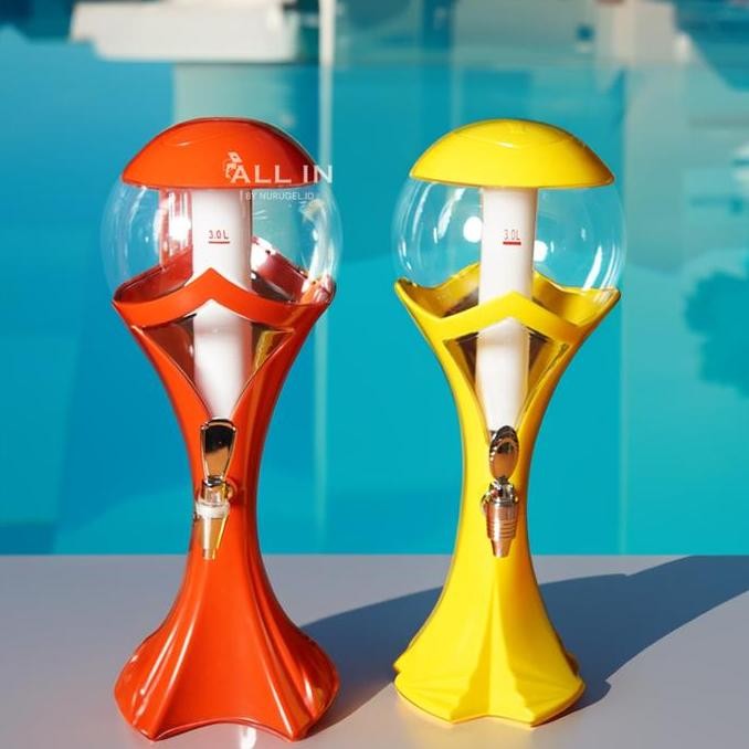 3L Beer Tower Dispenser / Tower Bir / Botol Beer Tabung Kaca