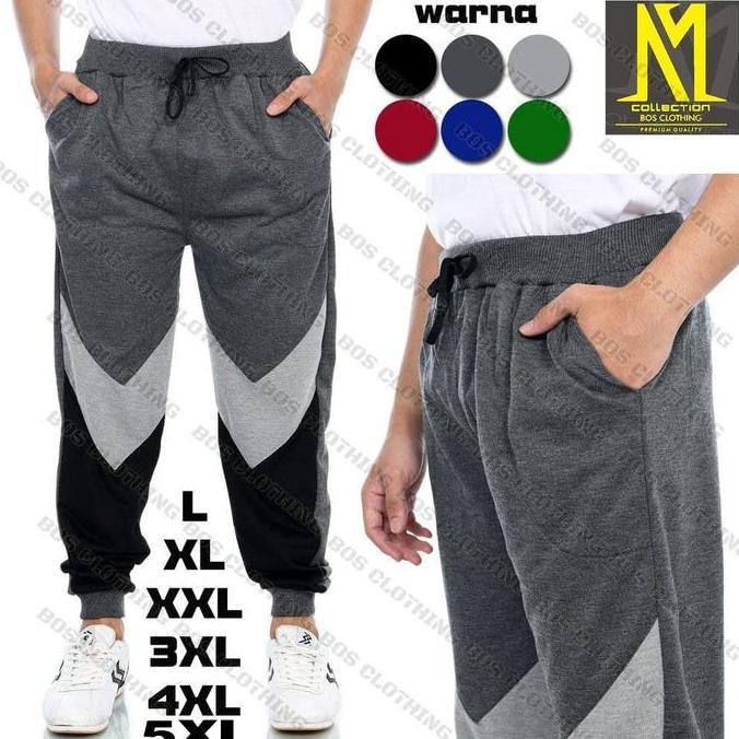 New- Celana Jogger Kombinasi Katun Babby Tery Joger Pria Nita