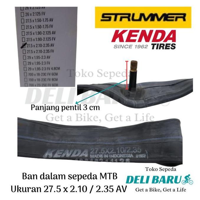 Wim- Strummer Kenda Ban Dalam 27.5 X 2.10 / 2.35 Lebar Pentil Motor Av Sepeda Mtb