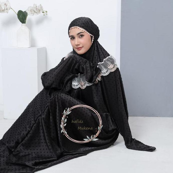 Kenbun- Mukena Langsungan Desa Terusan Lajuran Santri Terbaru 05 Armanny Silk Uragiri Renda Meh Tile