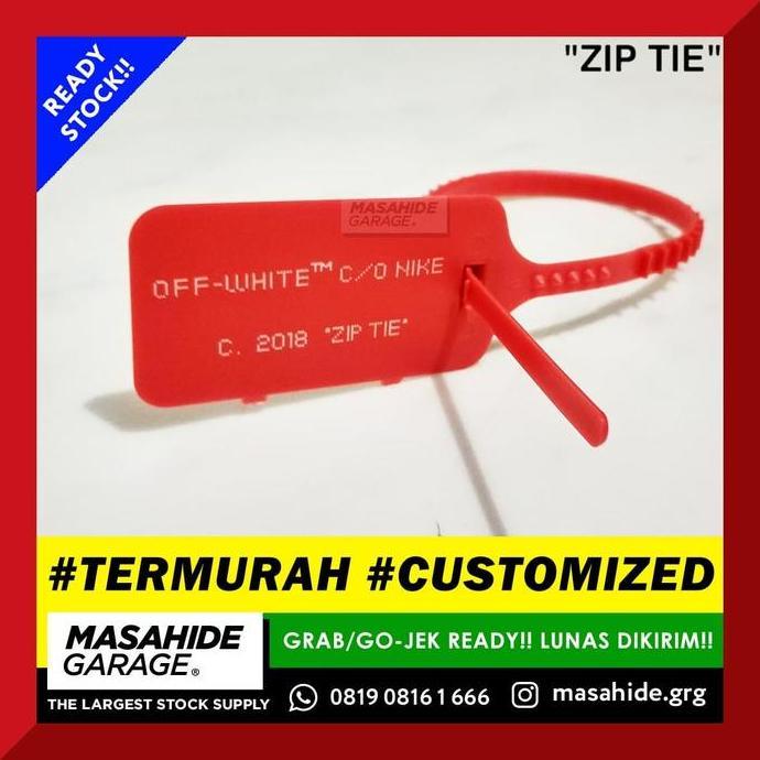 Akjo- Off White Zip Tie (No Brand) | Offwhite Ziptie Virgil Abloh (Polos)