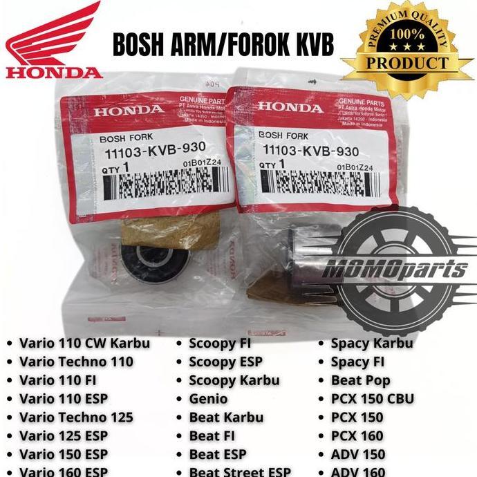 DV62 >> ORIGINAL 100% BOSH FORK SWING ARM SASIS HONDA KVB VARIO SCOOPY GENIO BEAT SPACY PCX ADV KUAL