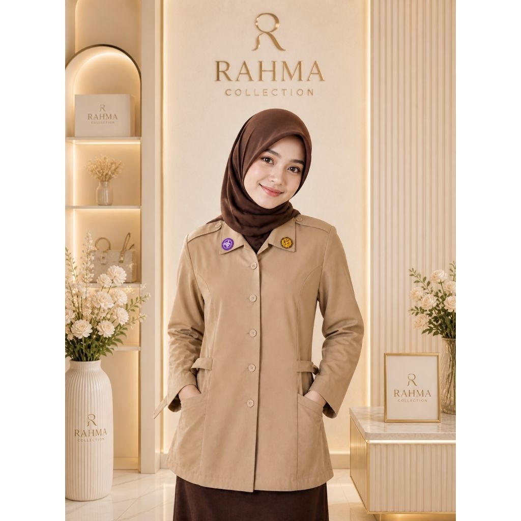 Baju Coklat Pramuka Bahan Twist (Licin) SMP, SMA dan SMK