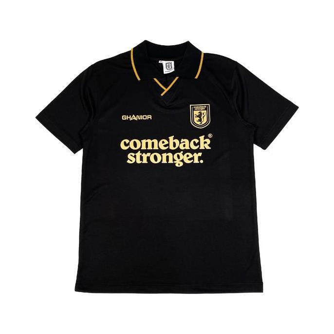 Sport- Ghanior Comeback Stronger Casual Jersey Vintage Retro Regular Fit Simple Elegan Rna - Black W