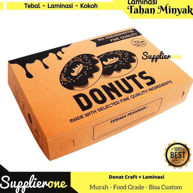 Papix- Box Donat Isi 5 / Box Donat Motif / Dus Donat / Kemasan Donat / Kotak Donat