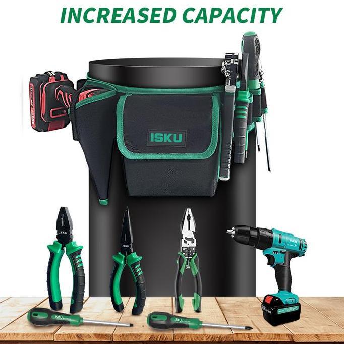ISKU Tool Bag Pinggang Tas Perkakas Pinggang Waist Toolbag Tool Belt