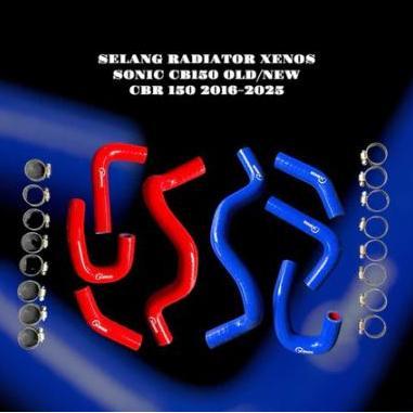 SELANG RADIATOR SONIC CB 150 XENOS ANTI PANAS & BOCOR MERAH BIRU KOMPATIBEL CBR 150 2016-2025 - ENGI