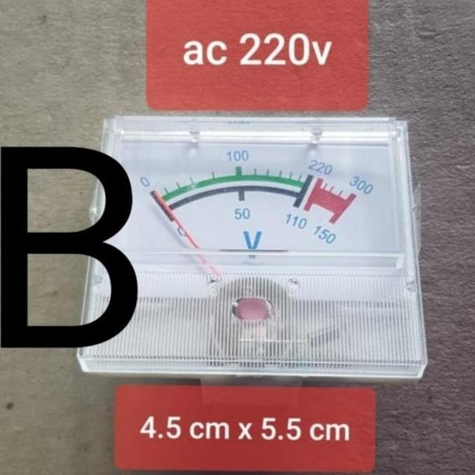 VOLT METER BESAR  PENUNJUK TEGANGAN ARUS LISTRIK MODEL JARUM BUAT DISPLAY STAVOL STABILIZER 1.000W 1