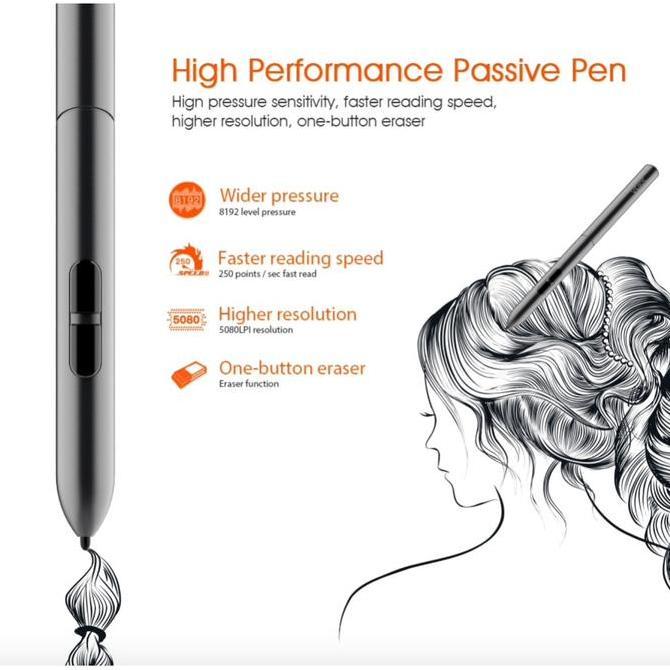 Suply- Veikk P001 Dital Drawing Pen Stylus For Veikk S640 Veikk A30