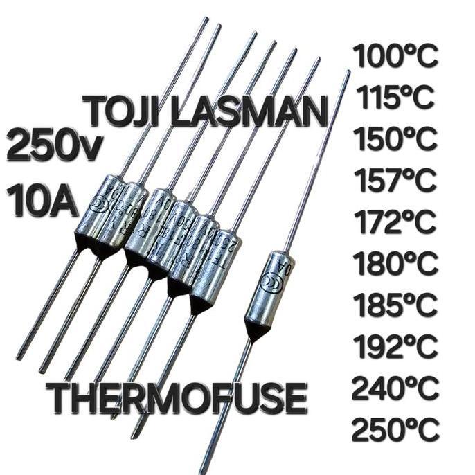 ( THERMOFUSE )   10A 250V TF C THERMAL FUSE HEATING ELEMENT PIUS STRIKA GOSOKAN MAGIC COM CUT OFF TE