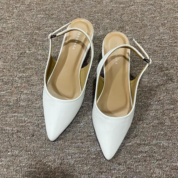 Sho- Hanayaka Mules Nita Amber Hak Lancip 5Cm Pointed Toe