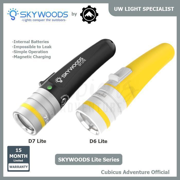 HARGA PABRIK - SKYWOODS Lite Series Senter Selam | Waterproof Dive Light Torch Diving