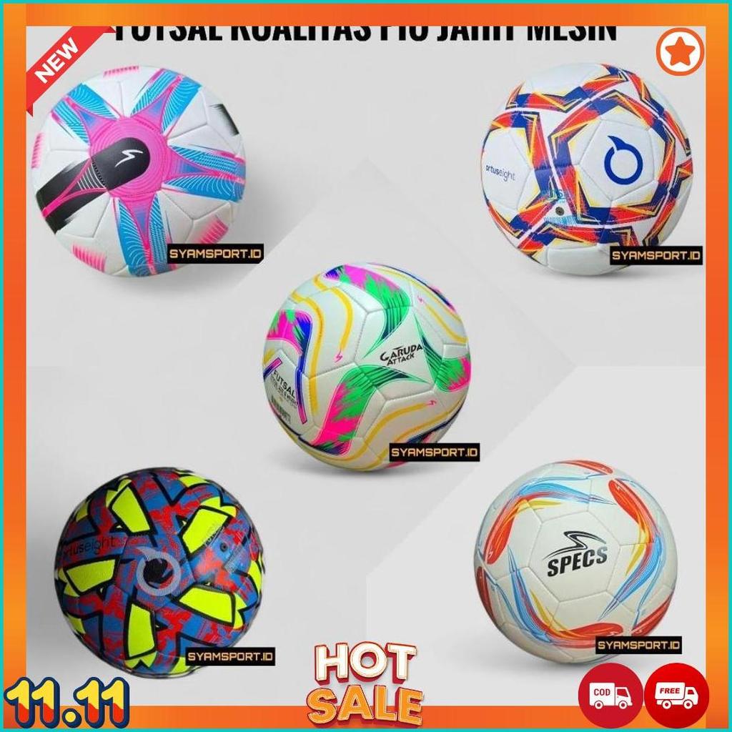 Bola Futsal Standart Grade Ori FIFA PIU Jahit Mesin / Bola Futsal Size 4 / Bola Futsal / Bola PU Jah