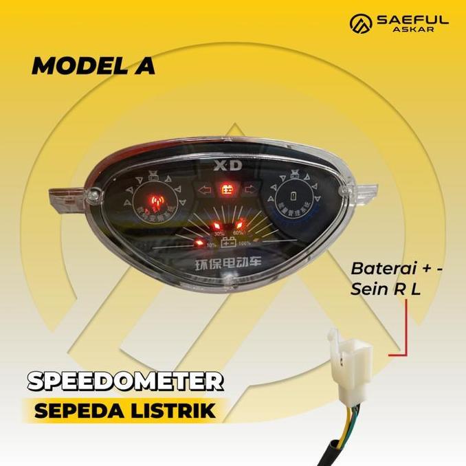 DISPLAY INDIKATOR SPEEDOMETER SEPEDA LISTRIK MOTOR LISTRIK 48V 60V 72V