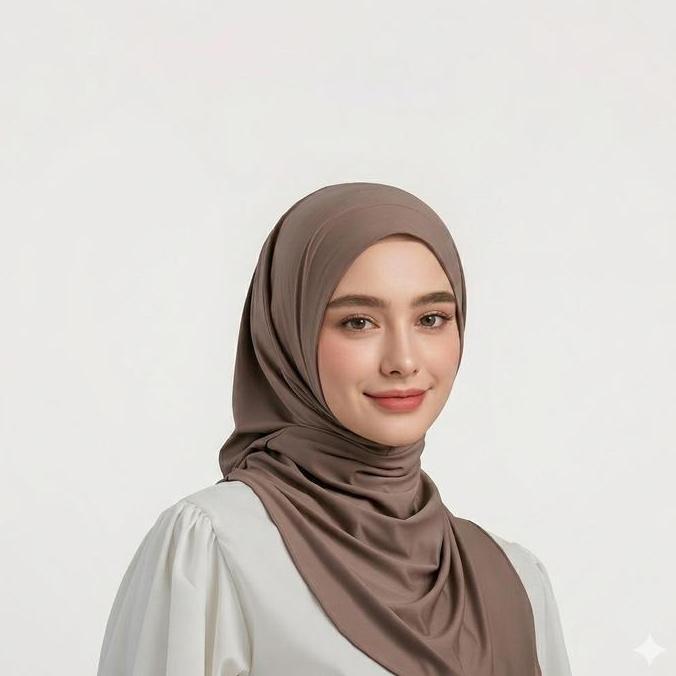 Scarf- Hijab Instan Bergo Inner Meleyot Jersey 2 In 1/Hijab Bergo Plus Inner/Hijab Instan Bergo Huma